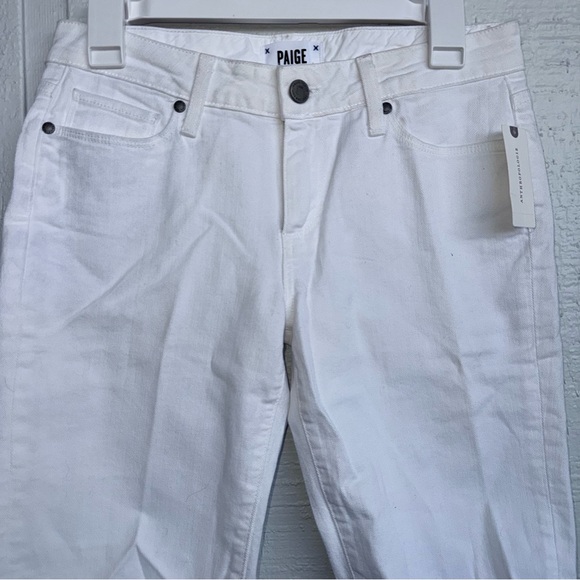 PAIGE Women’s White Denim Bermuda Shorts Size 27 Anthropologie NWT - Picture 3 of 14